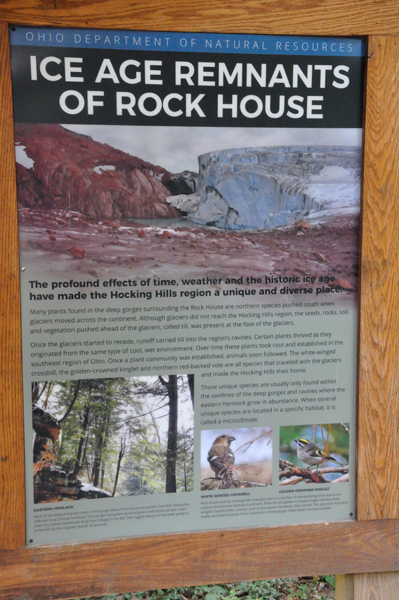 sign - Ice Age Remnants of Rock House